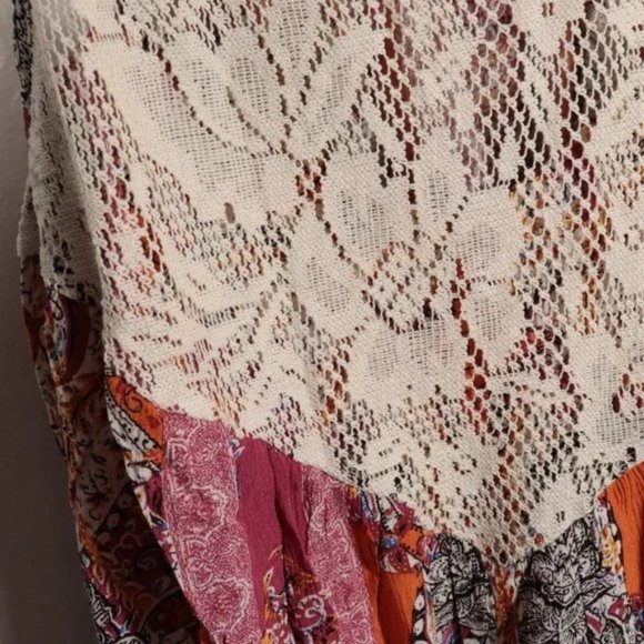 NWT Free People Count Me In Trapeze Tunic Floral Combo - Picture 3 of 11